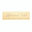 Christmas Wish MDF Wooden Reminder Calendar Party Wall Door Hanging Sign