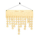 Count Your Blessings MDF Wooden Treasure Reminder Calendar Wall Door Hanger