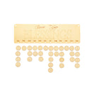 Count Your Blessings MDF Wooden Treasure Reminder Calendar Wall Door Hanger