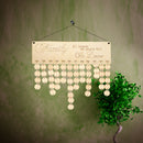 Family Planner Treasure Reminder Wooden Plaque Calendar 50 Discs DIY Craft