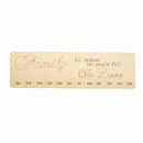 Family Planner Treasure Reminder Wooden Plaque Calendar 50 Discs DIY Craft