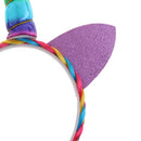 Women Girls Magical Pony Rainbow Unicorn Horn Ear Headband Fancy Dress Cosplay Birthday Hairband Hair Accessory
