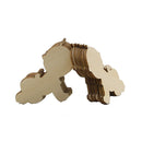 10pcs Wooden Baby Crawling Shape Wooden Cutout Tag Crafts Ornaments DIY