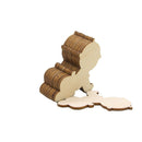 10pcs Wooden Baby Crawling Shape Wooden Cutout Tag Crafts Ornaments DIY