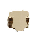 10pcs Blank Wooden Baby Clothes Shape Wooden Cutout Tag Crafts Ornaments DIY