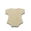 10pcs Blank Wooden Baby Clothes Shape Wooden Cutout Tag Crafts Ornaments DIY