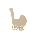 Pack of 10 Baby Carriage Wooden Tags Baby Shower Christening Party DIY Craft
