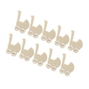 Pack of 10 Baby Carriage Wooden Tags Baby Shower Christening Party DIY Craft