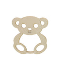 Pack of 10 Blank Baby Shower Christening Party Bear Wood Cutout Gift Tags DIY Craft