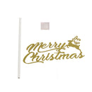 10pcs Merry Christmas Deer Elk Cake Topper Christmas Party Decoration Gold