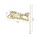 10pcs Merry Christmas Deer Elk Cake Topper Christmas Party Decoration Gold