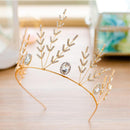 Charming Wedding Bridal Jewelry Set Long Tassel Flower Earrings Diamante Crystal Tree Crown Headband Party Prom Gift
