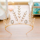 Charming Wedding Bridal Jewelry Set Long Tassel Flower Earrings Diamante Crystal Tree Crown Headband Party Prom Gift