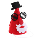 Cute Kids Red Fabric Christmas Santa Hat Party Fancy Dress Accessories Gifts