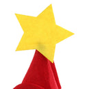 Merry Christmas DIY Red Felt Fabric Cone Hat Santa Claus Star Cap Kids Birthday Fancy Dress Costume Prop