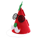 Festival DIY Christmas New Year Red Santa Claus Star Moustache Eyeglasses Cone Hat Children Cartoon Felt Xmas Cap Gift