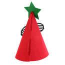 Festival DIY Christmas New Year Red Santa Claus Star Moustache Eyeglasses Cone Hat Children Cartoon Felt Xmas Cap Gift