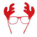 Funny Holiday Xmas Red Reindeer Horn Party Kids Birthday Gifts Christmas Glasses Cosplay Costume Eyeglasses