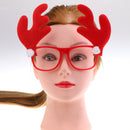 Funny Holiday Xmas Red Reindeer Horn Party Kids Birthday Gifts Christmas Glasses Cosplay Costume Eyeglasses