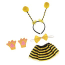 Cute Girls Honey Bumble Bee Insect Costume Christmas Cosplay Headband Skirt Bowtie Paw Set Xmas Dressing up Carnival