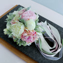 Silk Rose Peony Flower Bouquet Wedding Bride Bridesmaid Bouquet