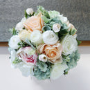 Romantic Artificial Bride Rose Ribbon Bouquet Holder Wedding Party Flower Girl Supply