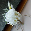 Wedding Flower Calla Lily Corsage Groom Best Man Boutonniere Pin Party Decoration