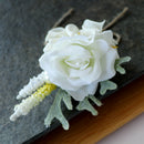 Wedding Flower Calla Lily Corsage Groom Best Man Boutonniere Pin Party Decoration