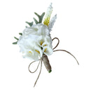 Wedding Flower Calla Lily Corsage Groom Best Man Boutonniere Pin Party Decoration