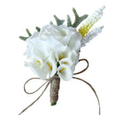 Wedding Flower Calla Lily Corsage Groom Best Man Boutonniere Pin Party Decoration
