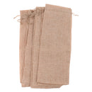 Pack Of 10 Rustic Burlap Wine Bottle Cover Bags Wedding Christmas Gift Wrap Home Party Decoration