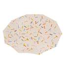 12pcs Colorful Disposable Paper Plates Birthday Party Tableware DIY 7"