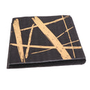 20pcs 3 Ply Black Paper Dinner Napkins 25x25 cm Square Party Lunch Serviettes Wedding Tableware Supply