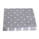 20pcs Disposable Paper Polka Dot Napkins Wedding Party Tableware Silver