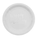 6pcs Happy Birthday Round Disposable Paper Plates Birthday Party Tableware