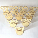Wooden Round Table Numbers Freestand Wedding Table Centerpiece Decoration