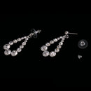 Wedding Engagement Party Prom Wedding Bridal Earrings Teardrop Pendant Dangle Drop Women Girls Ear Stud Jewellery