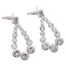 Wedding Engagement Party Prom Wedding Bridal Earrings Teardrop Pendant Dangle Drop Women Girls Ear Stud Jewellery
