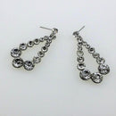 Wedding Engagement Party Prom Wedding Bridal Earrings Teardrop Pendant Dangle Drop Women Girls Ear Stud Jewellery