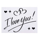I Love You Vinyl Labels Stickers For Bobo Clear Jumbo Balloons DIY Stickers