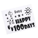 Happy 100 Days Vinyl Stickers for Bobo Clear Balloon DIY Sticker Baby Shower