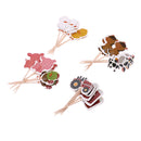 24x Cute Cartoon Farm Animals Cake Toppers Cupcake Picks Chicken Horse Duck Shapes