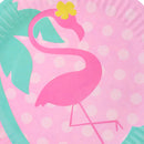 8pcs Flamingo Round Disposable Paper Plates Birthday Party Tableware DIY