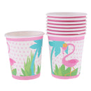 8pcs Flamingo Paper Disposable Cups Birthday Party Tableware Decoration