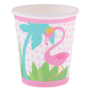 8pcs Flamingo Paper Disposable Cups Birthday Party Tableware Decoration