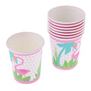 8pcs Flamingo Paper Disposable Cups Birthday Party Tableware Decoration