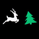 Christmas Party Xmas Tree Deer Table Confetti Scatter Christmas Holiday Decoration