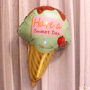 Have A Sweet Day Ice Cream Aluminum Foil Balloon Baby Shower Decor Green