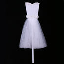 5 Pieces Romantic Wedding Dress Cake Topper Wedding Party Cake Decor White