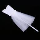 5 Pieces Romantic Wedding Dress Cake Topper Wedding Party Cake Decor White
